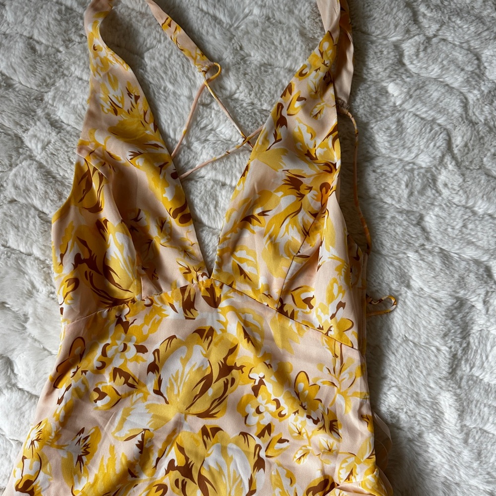 Floral Yellow Women's Intimate Sleepwear